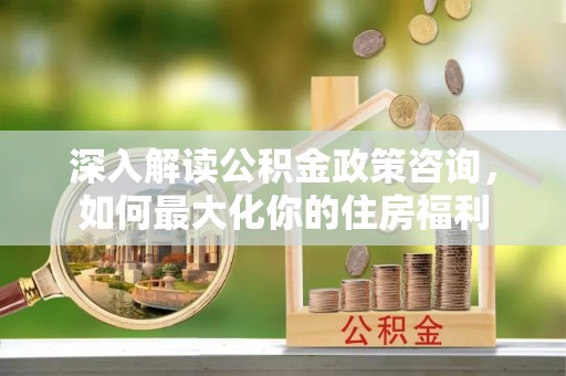 东阿深入解读公积金政策咨询，如何最大化你的住房福利