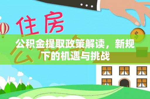 东阿公积金提取政策解读，新规下的机遇与挑战