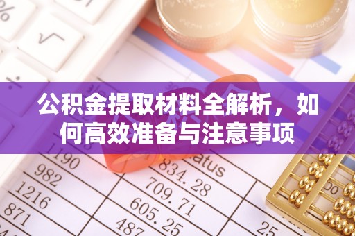 东阿公积金提取材料全解析，如何高效准备与注意事项