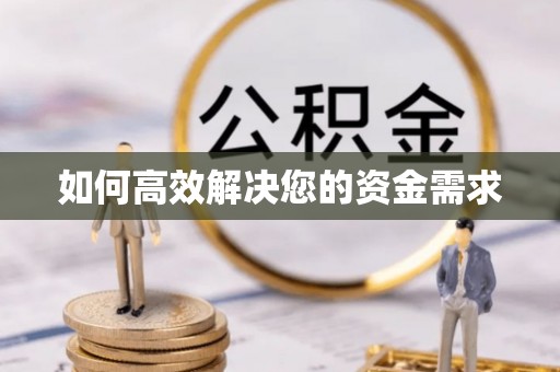 东阿如何高效解决您的资金需求